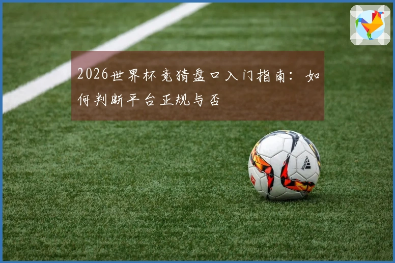 2026世界杯竞猜盘口入门指南：如何判断平台正规与否
